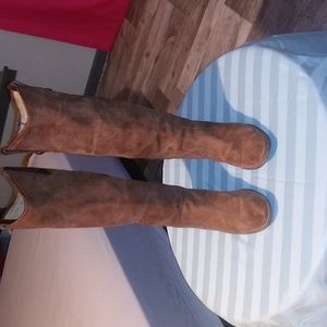 Calf high leather boots style 76575